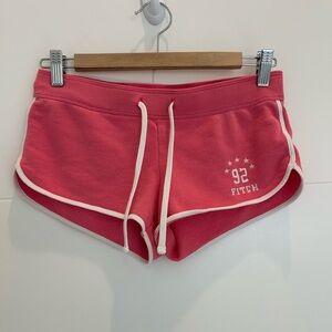 Vintage Abercrombie & Fitch Pink Micro Mini Sweat Shorts Y2K 2000's Size XS